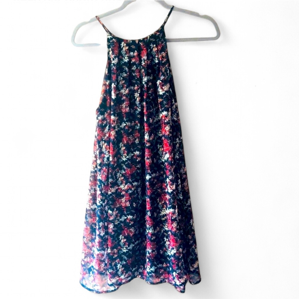LUSH NORDSTROM SLEEVELESS FLORAL PRINT MIDI FLOWY DRESS SIZE SMALL